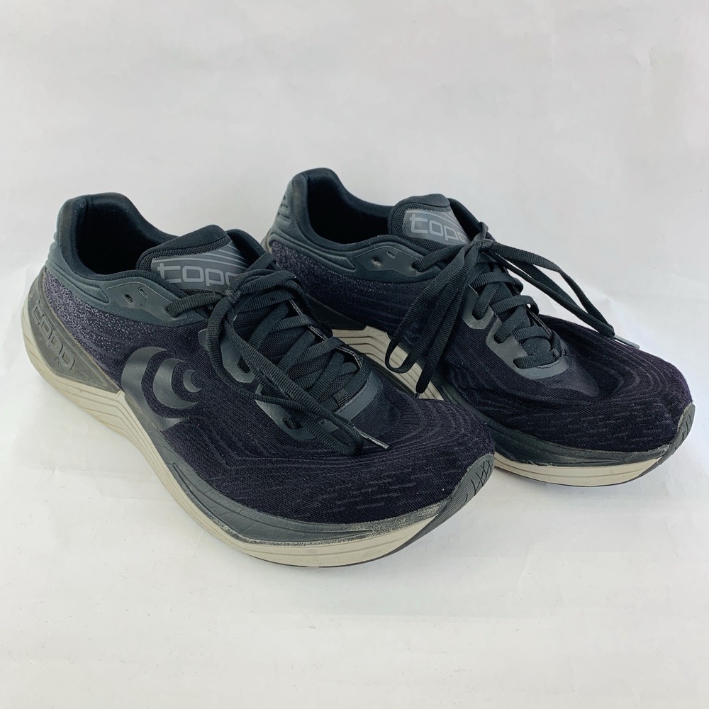 Topo Sneakers Ultrafly 5 Shoes Men's Size 12 Black Charcoal Road Race Running